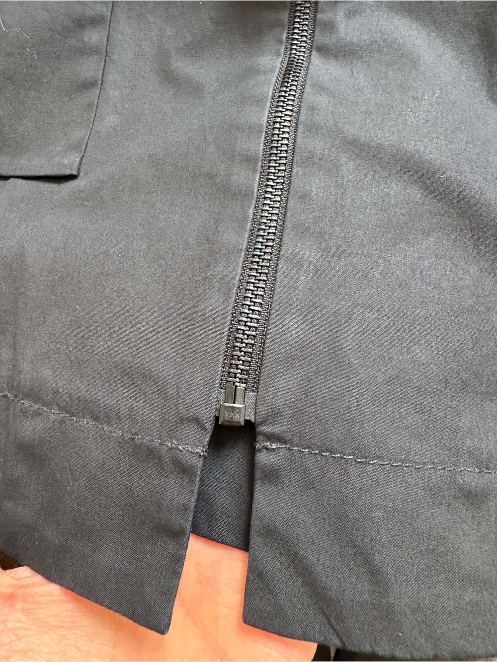 COS Black Zip-Front Bomber Coat, Size US2 - Picture 7 of 10